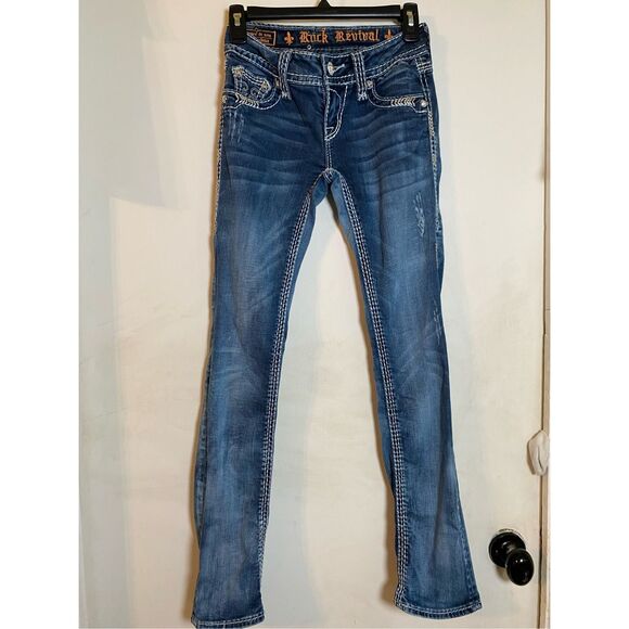 Rock Revival size 25 Jacklyn straight jeans - Picture 1 of 8